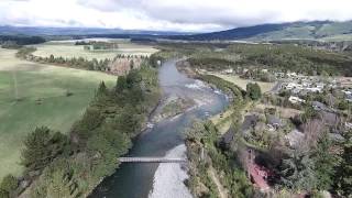 Tongariro River 2  Turangi New Zealand Drone  DJI Phantom 3 Advance [upl. by Maples549]