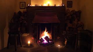 Real Fireplace  Traditional English Inglenook  Crackling and Candles  Hygge Hit [upl. by Polly]