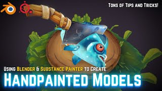 How To Easily Create Handpainted Models in Blender amp Substance Painter [upl. by Inavoig]