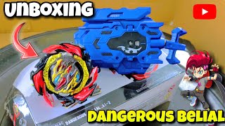 dangerous belial beyblade unboxing and review  pocket toon [upl. by Dorcas831]