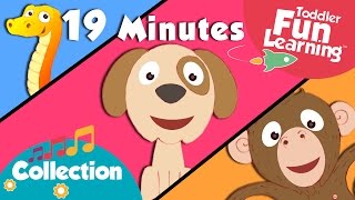 The Animal Sounds Song  Plus Lots More Nursery Rhymes  Toddler Fun Learning Compilation [upl. by Anilas]