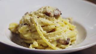 How to make Carbonara organic version  Roscioli Rome [upl. by Orsay230]