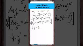 Logarithmic Differentiation  yx222x442 [upl. by Tymothy]