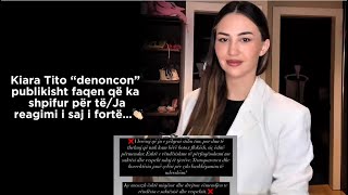 Kiara Tito “denoncon” publikisht faqen që ka shpifur për tëJa reagimi i saj i fortë…👏🏻❤️ [upl. by Leuas]