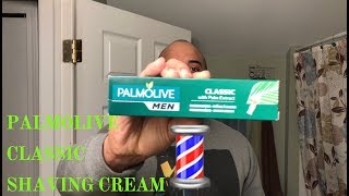 Safety Razor head shave with Palmolive shaving cream [upl. by Reahard]