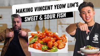 Making Vincent DimSimLims Sweet amp Sour Fish [upl. by Annirak]