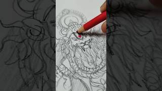 Narayan Mil Jayenge narsimha vishnu jubinnautiyal drawing art shorts hindi artist artwork [upl. by Aicena]