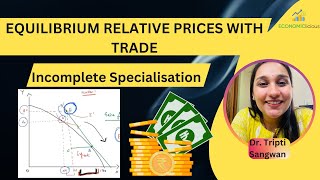 International Economics  Lesson 16  Equilibrium Relative Prices Incomplete Specialisation  Trade [upl. by Nivra]