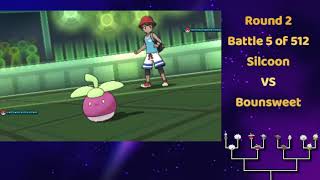 Silcoon Vs Bounsweet Full Battle metronomebattle pokemon Silcoon bounsweet [upl. by Rape]