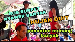 hujan duit  voc desri penonton menang banyak saweran  istri setia [upl. by Kyrstin]