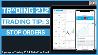 Beginners Guide to Trading 212 Stop Orders Trading Tip 3 [upl. by Seraphina]