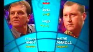 Mardle vs Nagy Darts World Championship 2002 Round 2 [upl. by Imotih]