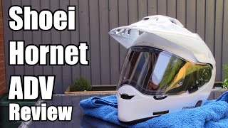 Shoei Hornet ADV Motorcycle Helmet Review [upl. by Ntisuj]