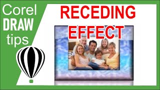 Receding effects on photos in CorelDraw [upl. by Ayouqes322]