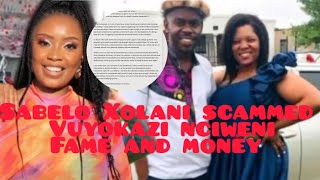 Chef Xolani confirms scamming Vuyokazi nciweni Fame and money😟 [upl. by Lorinda101]