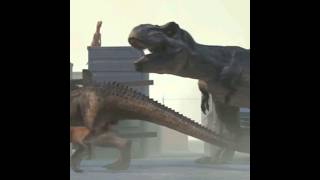 TRex vs Allosaurus vs Atrociraptor Edit viral fypviral fypシ゚ foryou jurassicworld [upl. by Anitreb]