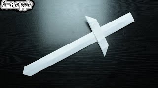 Comment faire une épée en papier  Épée Origami  Sans colle [upl. by Dnalrah]