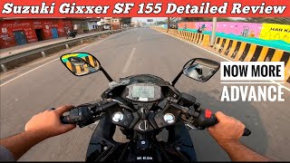 Suzuki Gixxer SF 155 2023 Detailed Walkaround  Ride Review  Gear Challenge [upl. by Ahoufe556]