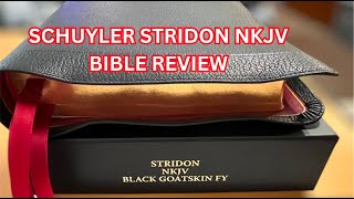 SCHUYLER STRIDON NKJV BIBLE REVIEW bible biblereview schuyler [upl. by Anilorac]