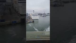 Tallink Megastar depart from Tallinn Timelapse tallink [upl. by Teevens]