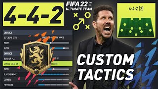 442 DIEGO SIMEONES DEFENSIVE STYLE CUSTOM TACTICS IN FIFA 22 ULTIMATE TEAM [upl. by Viridissa]