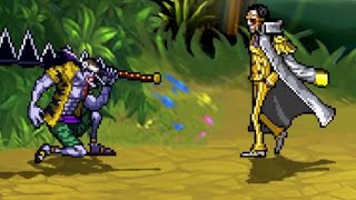 Arlong Vs Kizaru  Anime Battle Mugen [upl. by Elleirbag]