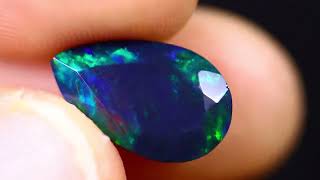 321 cts  Black opal Faceted [upl. by Town653]