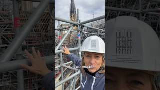 NotreDame cathedral restoration up close [upl. by Dorcia]