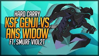 KSF Insane Genji VS Widow ANS smurf Viol2t  Stacked Overwatch League Game [upl. by Seif]