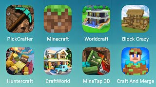 PicjCrafter Minecraft Worldcraft BlockCrazy Huntercraft CraftWorld MineTap 3D Craft and Merge [upl. by Tomchay]