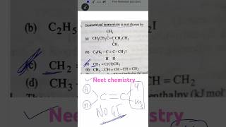 Geometrical isomerism neet jee chemistry [upl. by Crispen314]