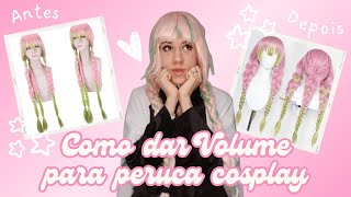 Como Dar Volume e Tirar o Brilho de Peruca Cosplay [upl. by Boote]