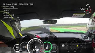 TFTA  Pannónia Ring  onboard 21318  Porsche 718 Cayman GTS [upl. by Rorrys]