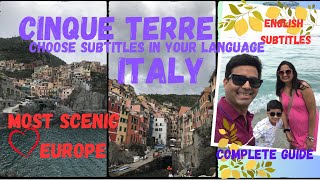 Cinque Terre italy 4k  travel guide  Cinque Terre Italy walking tour italy hindivlog subtitles [upl. by Zoellick]