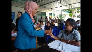 VIDEO  Cegah Virus Corona Uniflor Bagikan Hand Sanitizer Kepada Warga [upl. by Ydnem601]