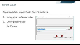 Tip Solid Edge  Import Solid Edge šablón do Teamcentra [upl. by Colby367]
