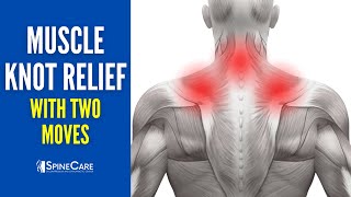 2 Moves for INSTANT Muscle Knot Relief in the Neck and Shoulder [upl. by Ursel]