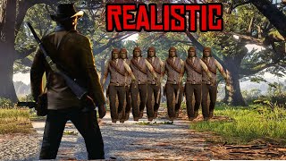 I Survived a REALISTIC Zombie Apocalypse in Red Dead Redemption 2 [upl. by Yhtak237]