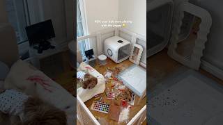 clean my puppy’s apartment with me asmr shorts asmr cleaning puppy poodle viralvideo dog [upl. by Chuipek]