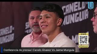 🥊🇲🇽 Canelo Álvarez Vs Jaime Munguía I Conferencia de prensa I El primer cara a cara 🥊🇲🇽 [upl. by Kerby]