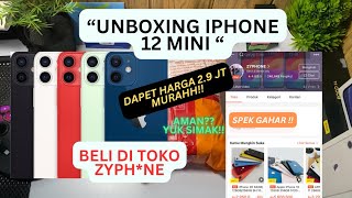 Cuma 2 jutaan ‼️ Unboxing iPhone 12 mini di toko ZYPHNE ‼️ Wort it ⁉️2024 [upl. by Marelya]