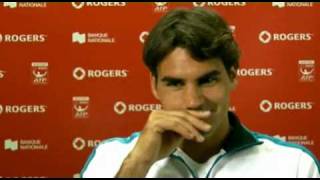 Montreal 2009 Federer Preview Interview [upl. by Yule]