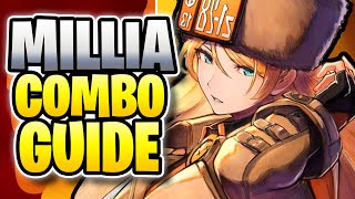 GUILTY GEAR STRIVE  MILLIA RAGE COMBO GUIDE  Step By Step Guide [upl. by Harewood]