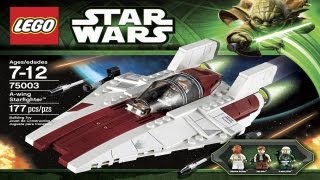 LEGO Star Wars Instructions For 75003  Awing Starfighter [upl. by Oirram243]