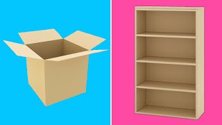 5 CARDBOARD FURNITURES IDEAS  BEST OUT OF WASTE CRAFT  EASY CARDBOARD DIY  WASTE MATERIAL CRAFT [upl. by Linea]