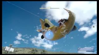 Final Fantasy XV catching the Murk Grouper Anglers Nightmare Sidequest [upl. by Abbate493]