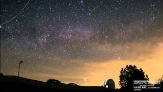 Earth rotation northern hemisphere in time lapse 360 panorama Milky Way Polar star OAO 09 [upl. by Notselrahc878]