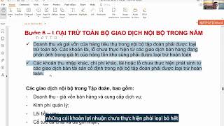 Cách Loại trừ giao dịch nội bộ trong tập đoàn  Bước quan trọng trong hợp nhất BCTC [upl. by Lasonde935]