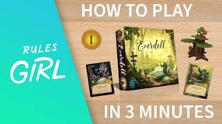 How to Play Everdell in 3 Minutes  Rules Girl [upl. by Arayc]