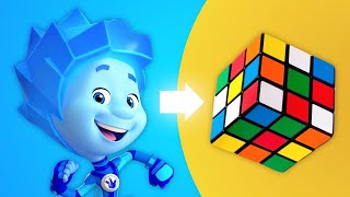 Noliks Cube Solving the Unsolvable  The Fixies  Animation for Kids [upl. by Nnagem]